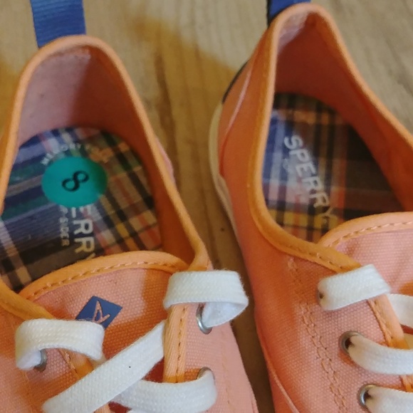 Sperry Top Sliders Running Shoes in Peach - Picture 3 of 8